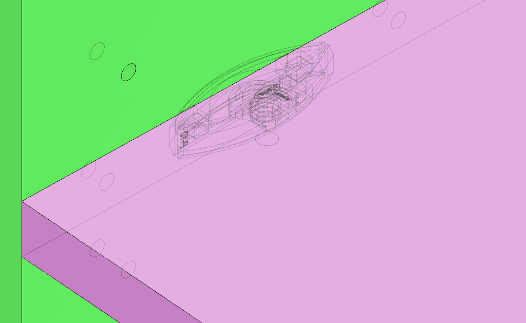 Usinage en T de connecteur Clamex P-System démontable modélisé dans Fusion 360